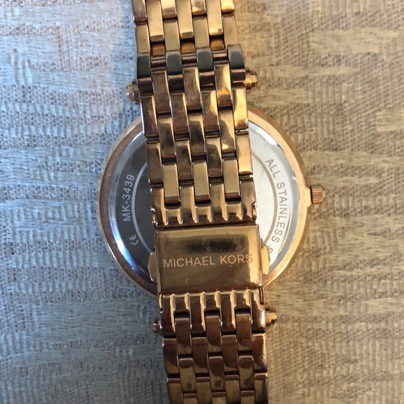 MK rose gold and diamond watch - Picture 2 of 2